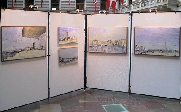 Havnebilleder 2010, udstillet på Kbh. Rådhus juni 2017