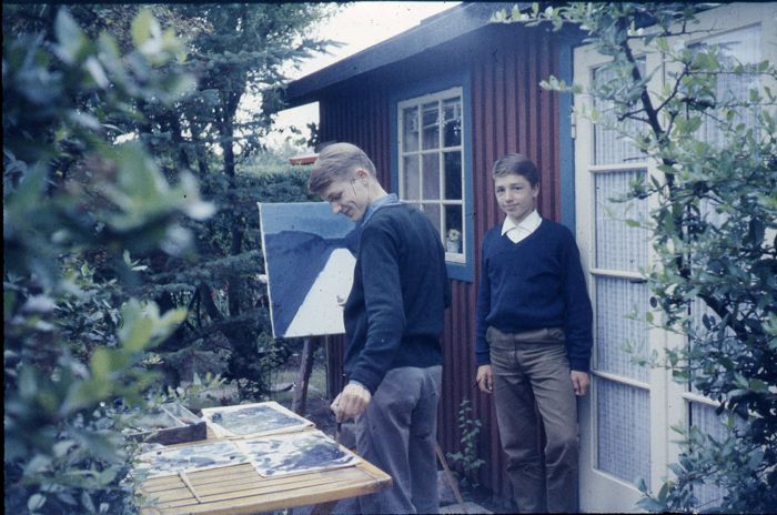 Lasse og Søren i Maglebylund 1960
