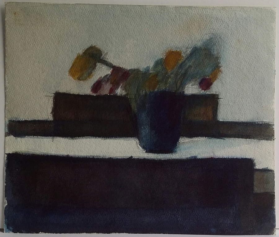 bord med vase 1961
